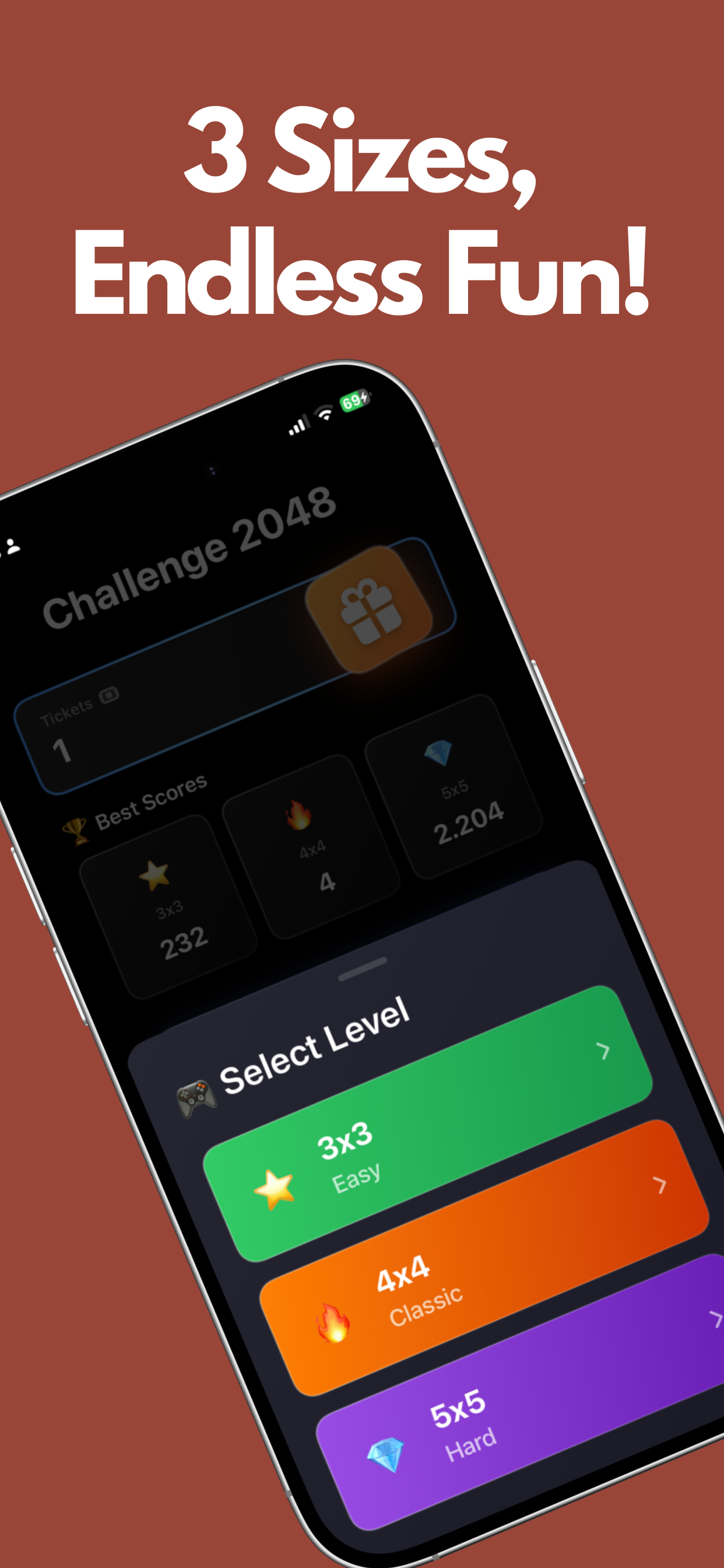 Challenge 2048 screenshot 4