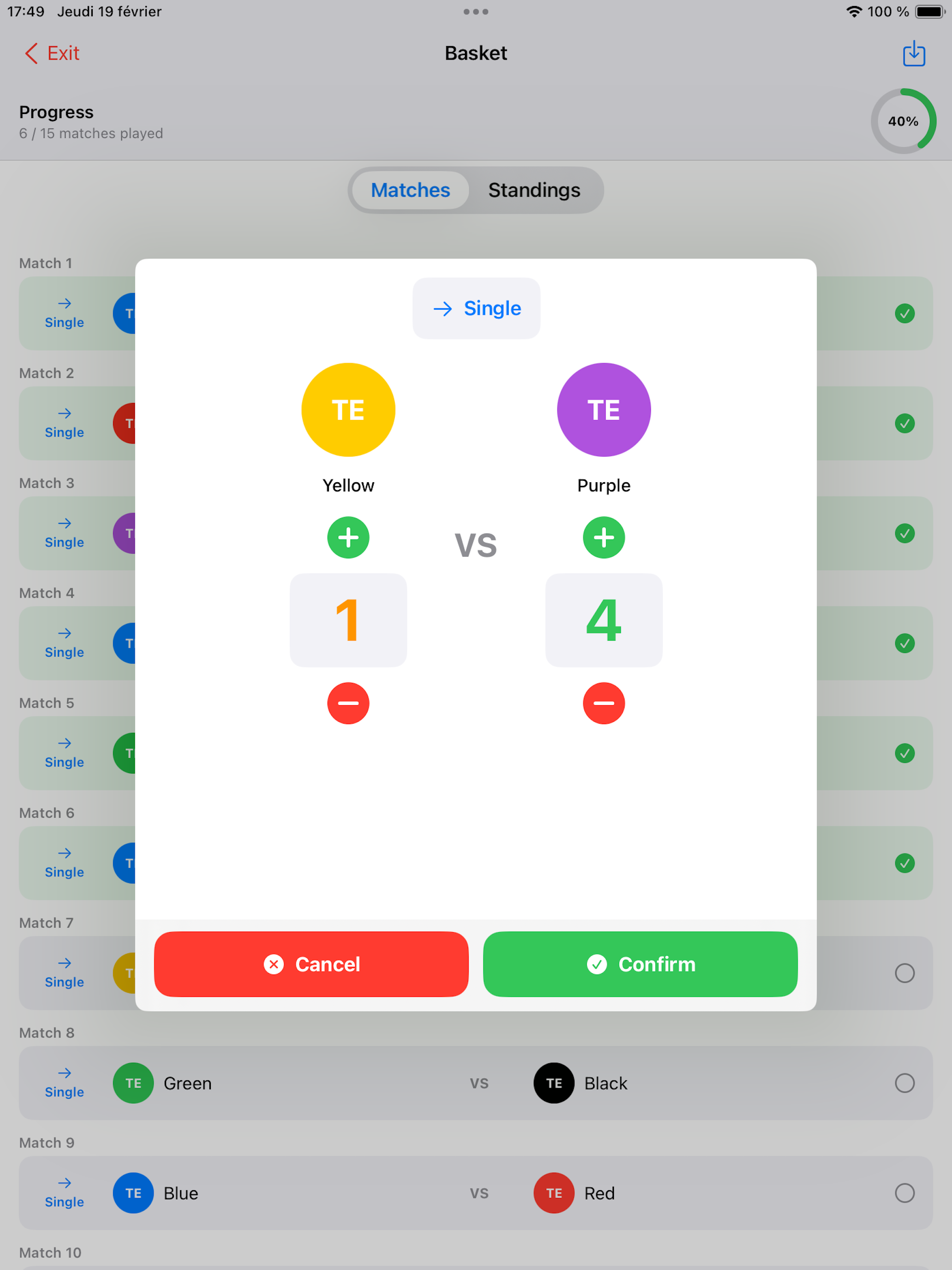 TeamSportsTournament screenshot 10