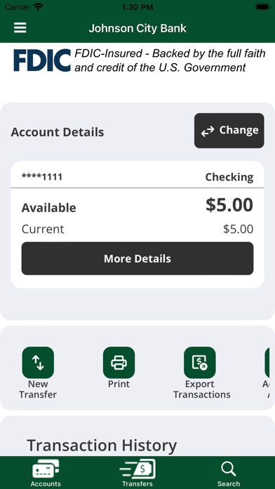 Johnson City Bank Mobile Screenshot