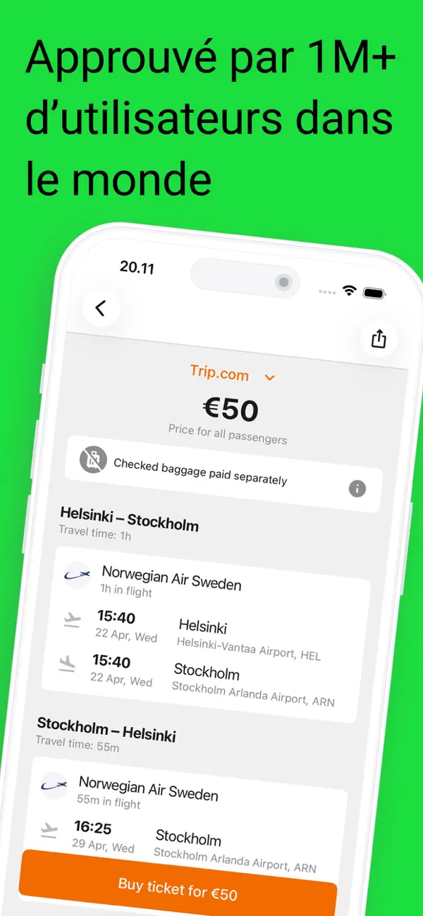Screenshot #3 pour Vols pas chers — All Airlines!