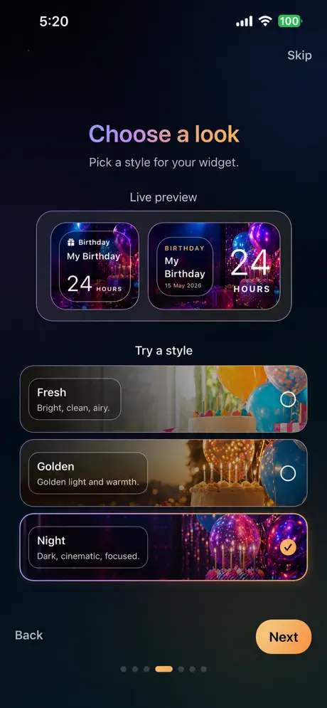 Next Up: Countdown Widget 倒计时小组件应用截图