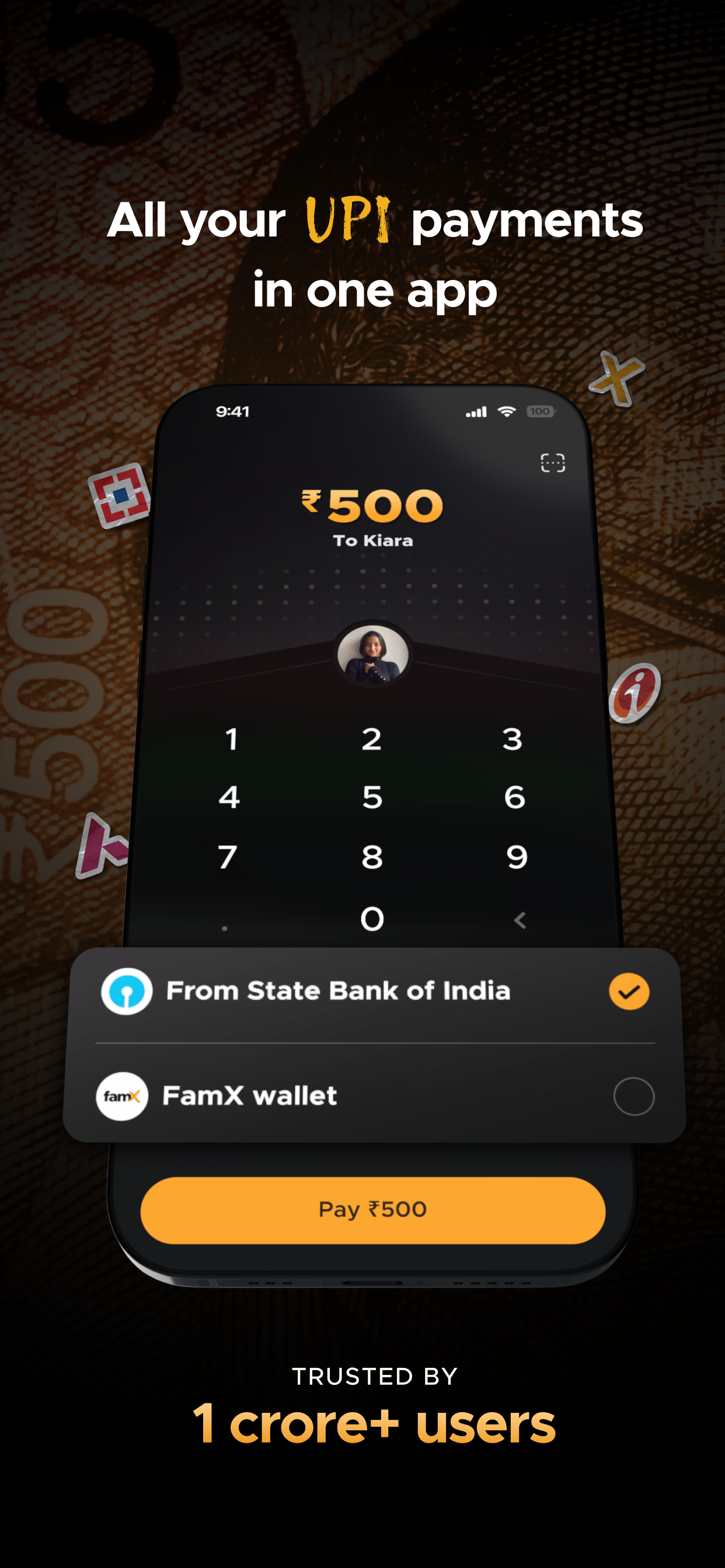 FamApp by Trio: UPI & Card