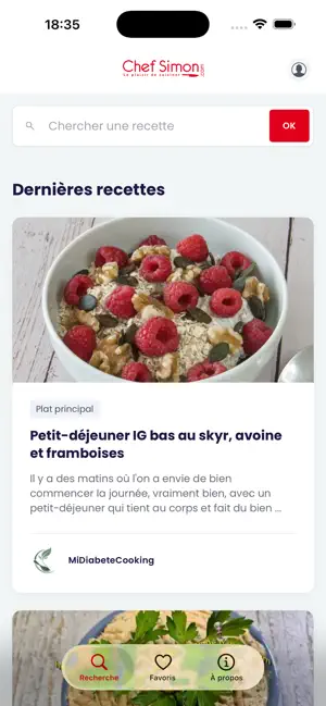 Chef Simon - Recettes screenshot 1
