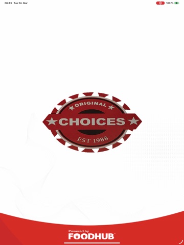 Choices Takeaway. iPad screenshot