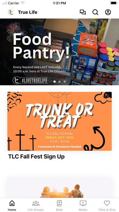 True Life Church UC app screenshot