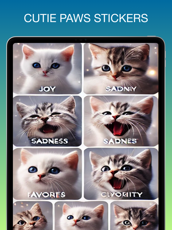 Screenshot #4 pour Cutie Paws Emotes & Stickers