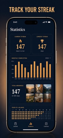 Photo a Day: 365 Grid Journal iPhone screenshot