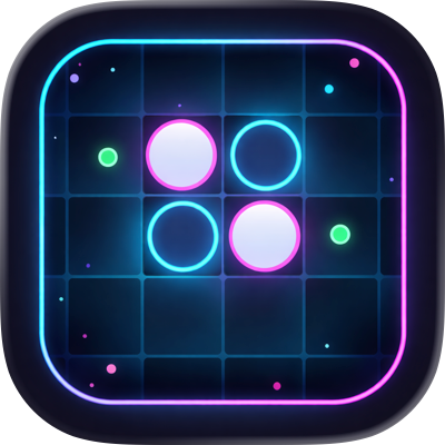 NeonFlip: 棋类游戏 