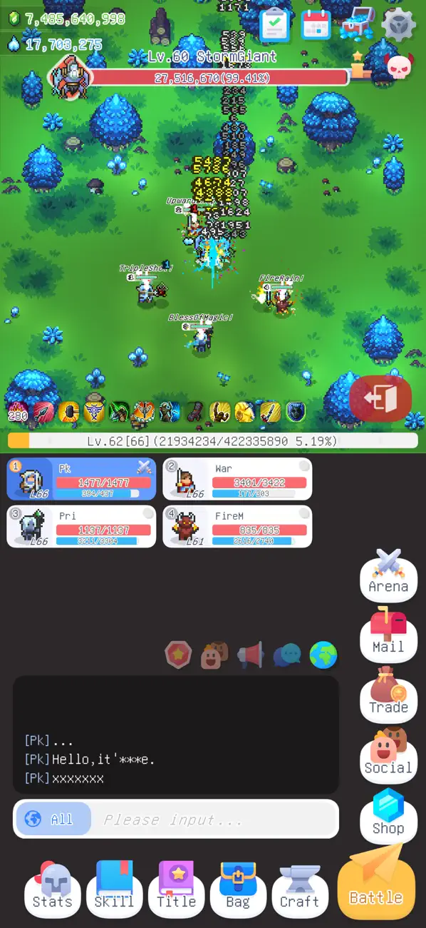 #3. TinyWorld - Pixel art mmorpg (iOS) Göre: 超 邓