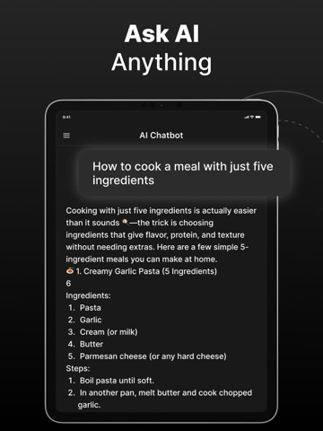 ChatBot AI : Ask AI Assistant iPad screenshot