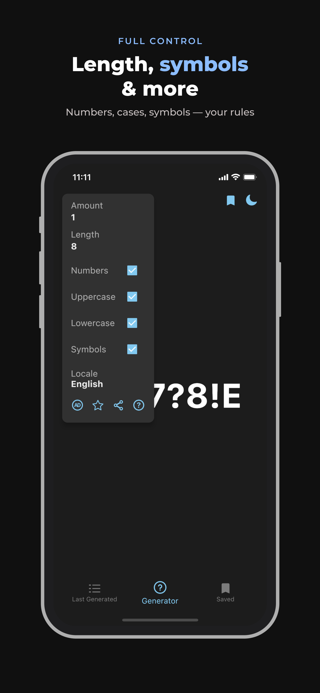 Random Password Generator: RPG screenshot 4