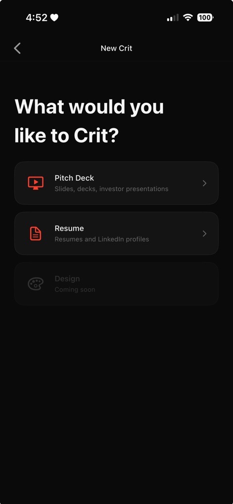 Crit: AI Design Advisor - Productivity App | MWM