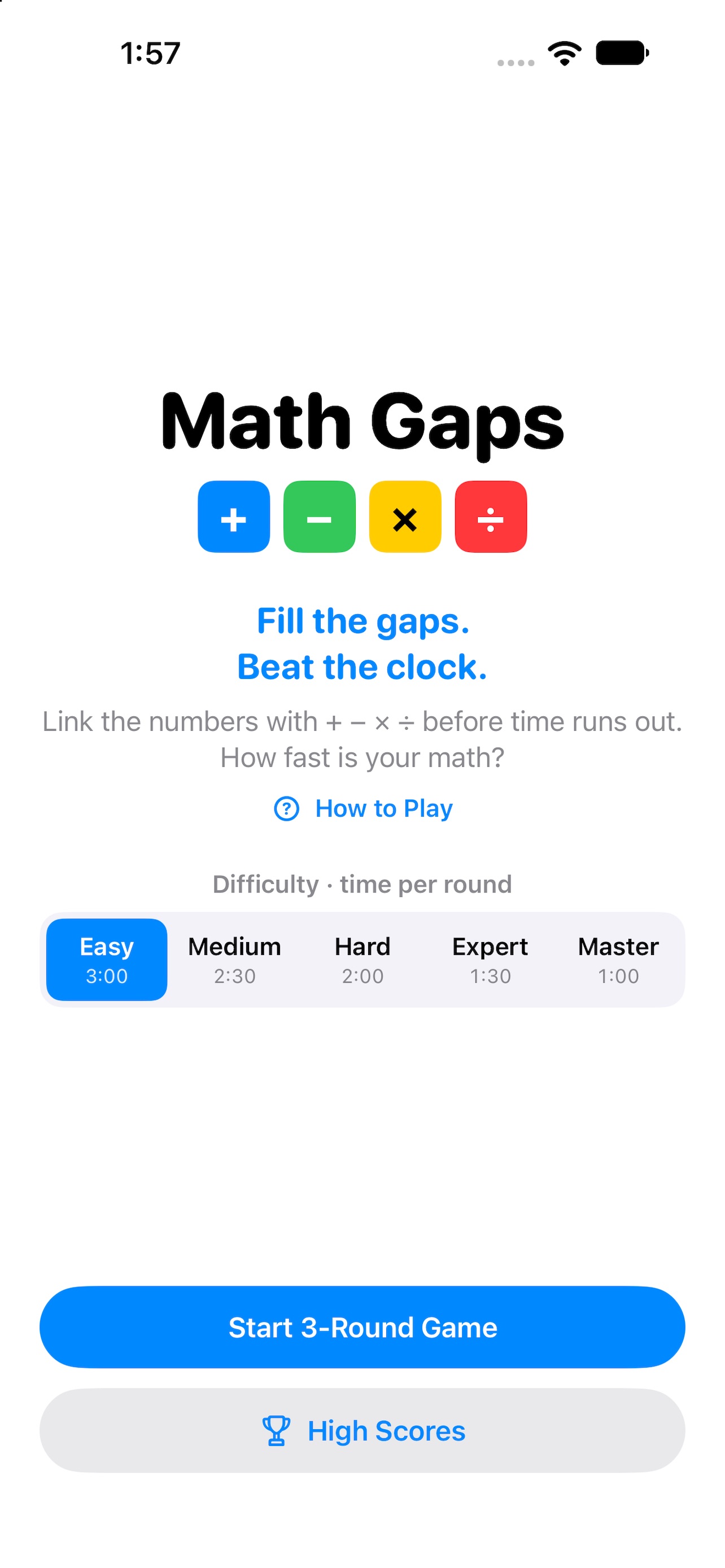 Screenshot 1 of Math Gaps