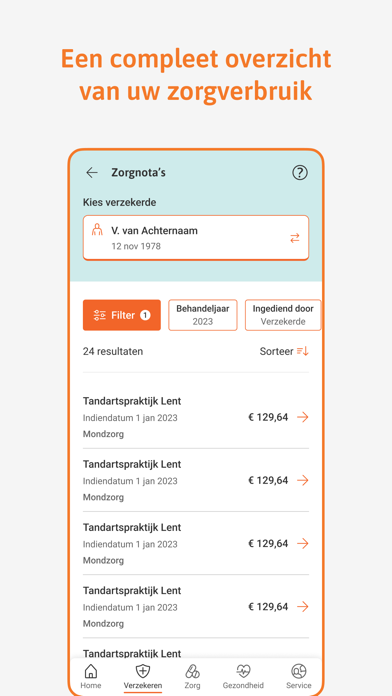 UnitedConsumers Zorg Screenshot