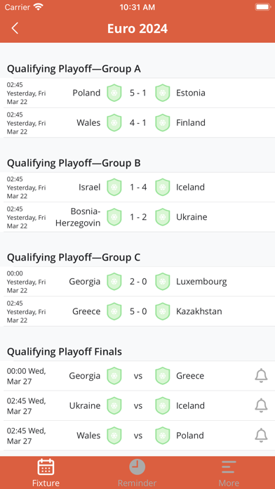 Soccer Reminder & Countdown Screenshot