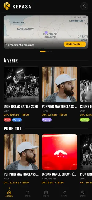 KEPASA : Events, Crews & Spots screenshot 1