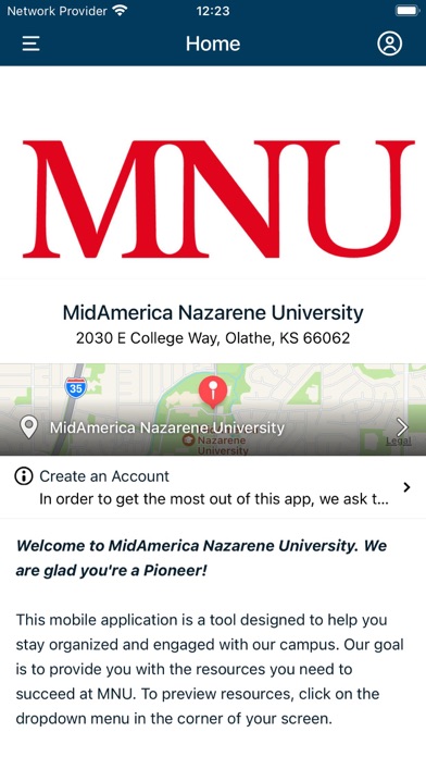 MidAmerica Nazarene University Screenshot