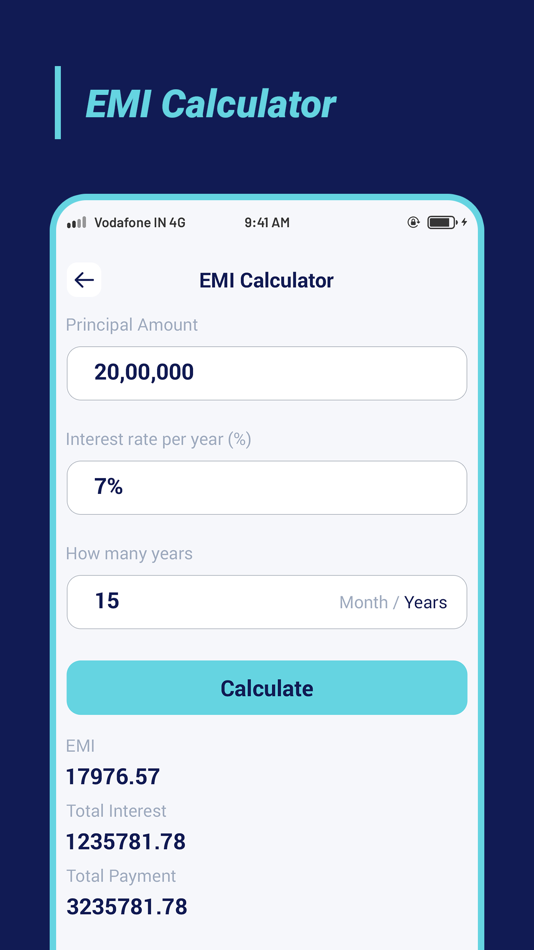 #2. Calculator : EMI Calculator (iOS) 由: Nitin Katrodiya