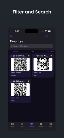 QR Snap Vault screenshot