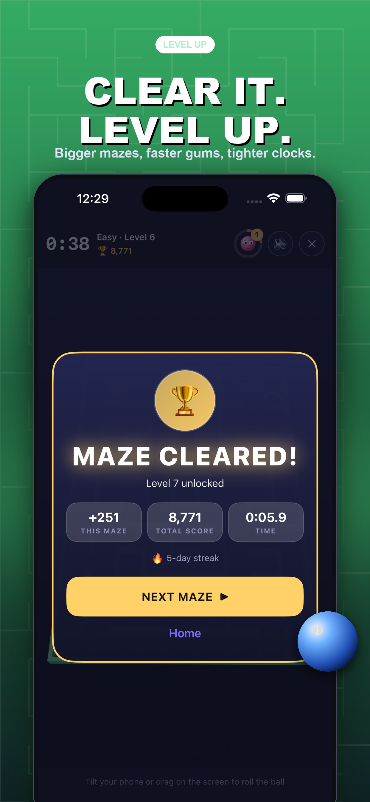 Screenshot 4 of Gumaze: Tilt Maze Escape