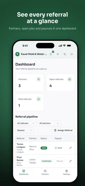 Pro Flow Referrals screenshot 1