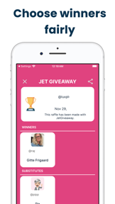 Jet Giveaway for Instagram screenshot