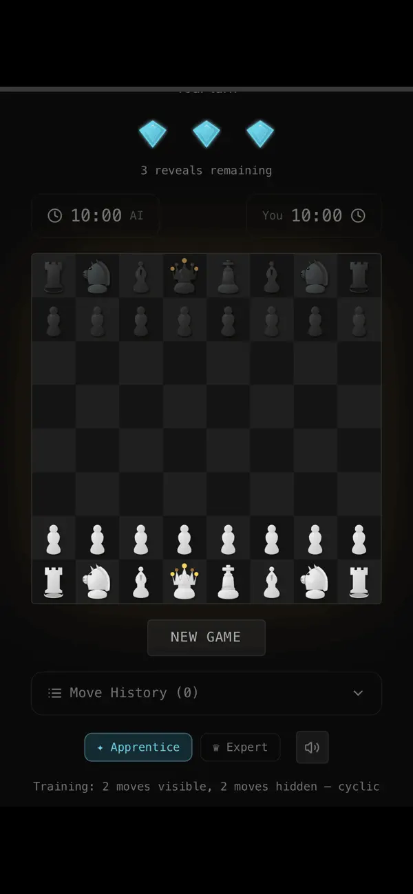 Screenshot #1 pour Invisible Chess: Master Void