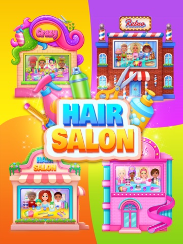 Hair Salon Games For Kids iPad screenshot