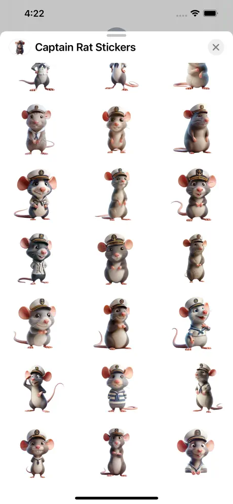 Captain Rat Stickers screenshot 2