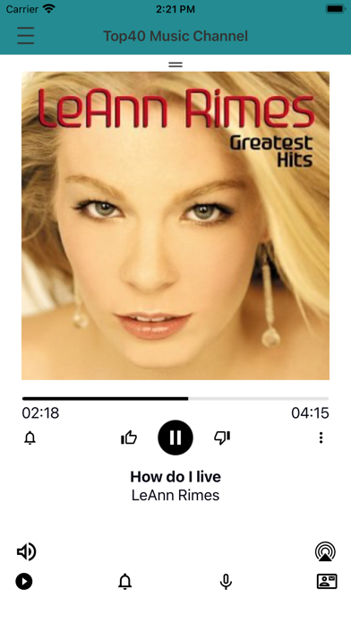 Screenshot #1 pour Top 40 Radio Music Channel