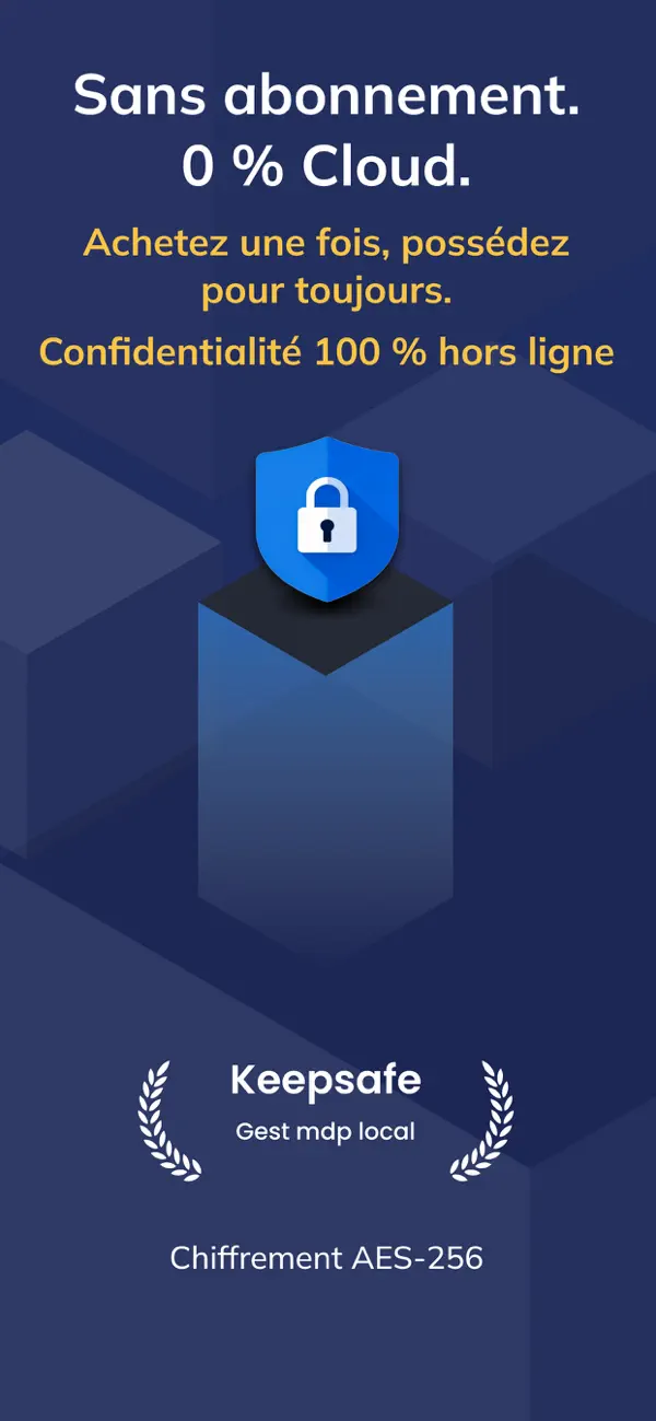 Screenshot #1 pour KeepSafe : Gest mdp local