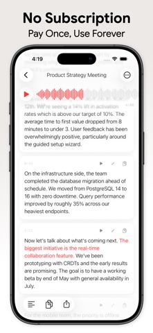 Vocal Notes - Speech to Text Screenshot 2 of 5