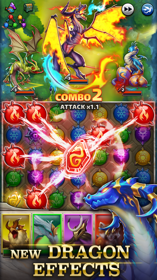 #7. Empires & Puzzles: Match-3 RPG (iOS) 来自: Small Giant Games