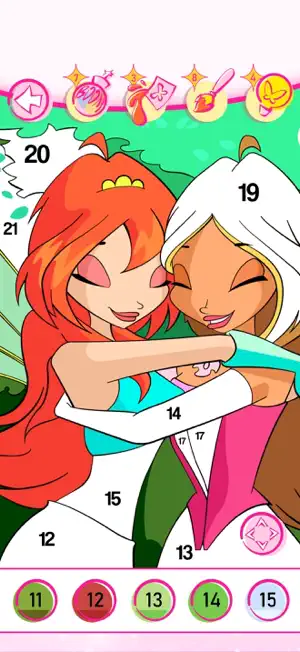 Winx Club: Color by number screenshot 3