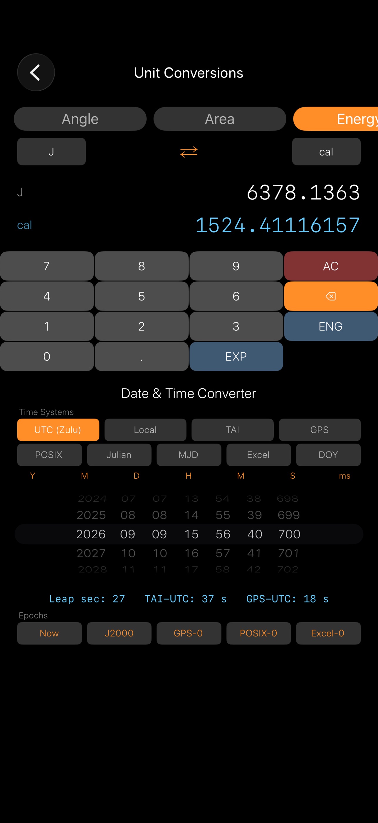 Screenshot 5 of AstronautiCalc