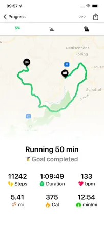 Running Walking Tracker Goals : capture d’écran 1 sur 10