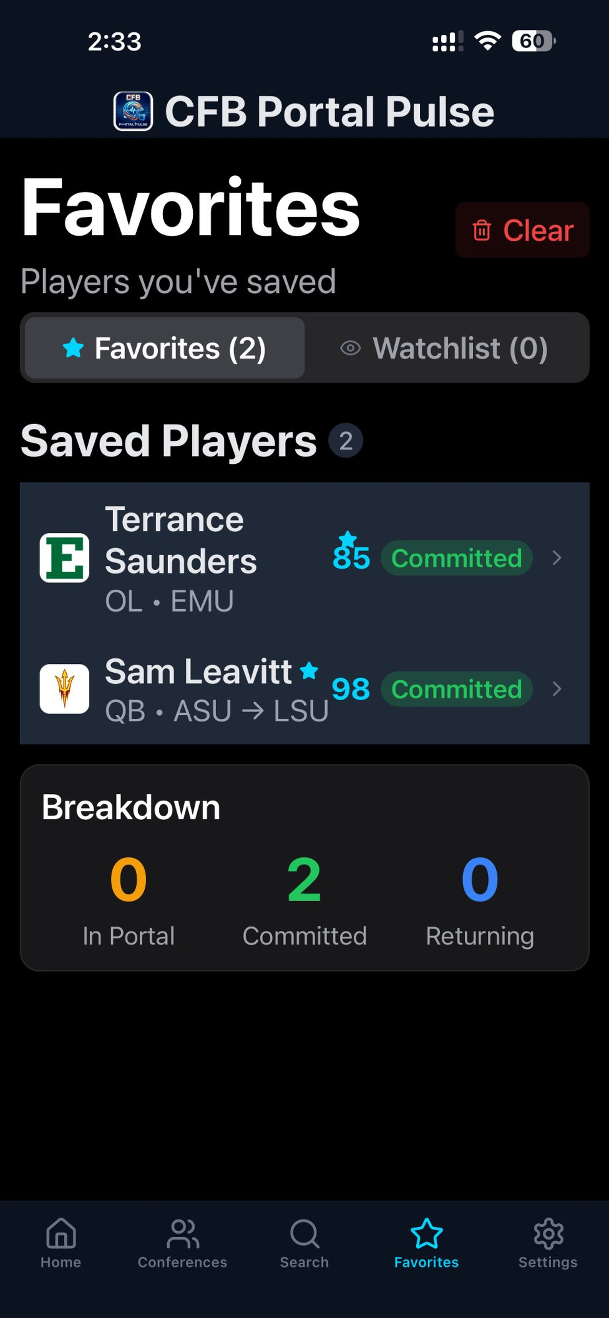 CFB Portal Pulse