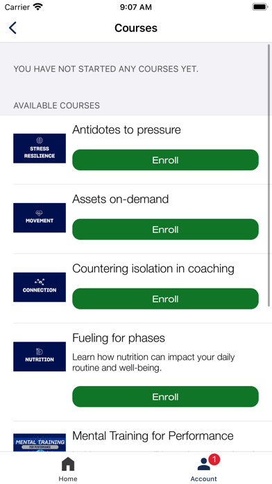 Team USA Mobile Coach Screenshot