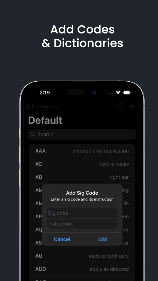 #5. Sigcode – Pharmacy Sig Codes (iOS) By: Samuel Drozdov