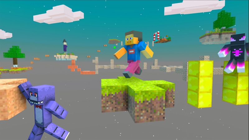 Craft Parkour : 3D Blocky Race screenshot 3