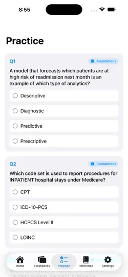 Capture d'écran de Certified Health Data Analyst sur iPhone 4