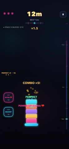 Paddle Stack: Neon Tower Screenshot 2 of 6
