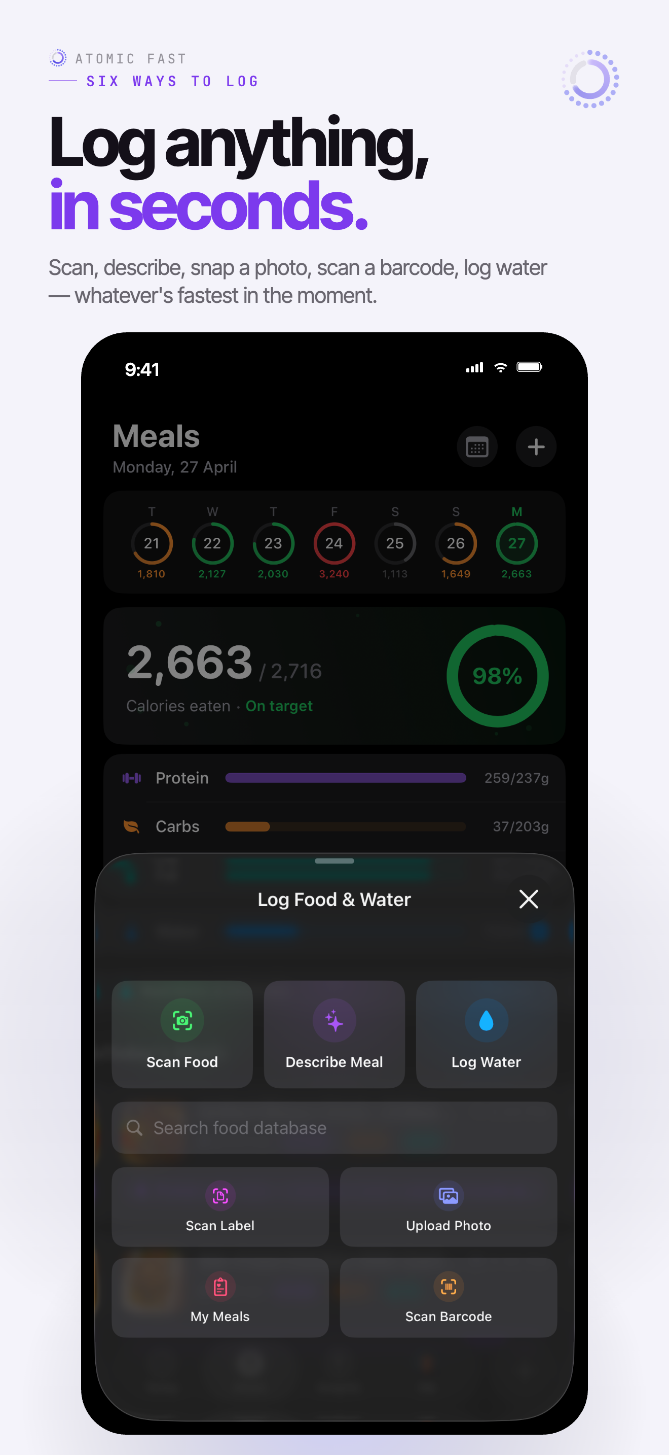 Atomic Fast: Fasting & Diet screenshot 3