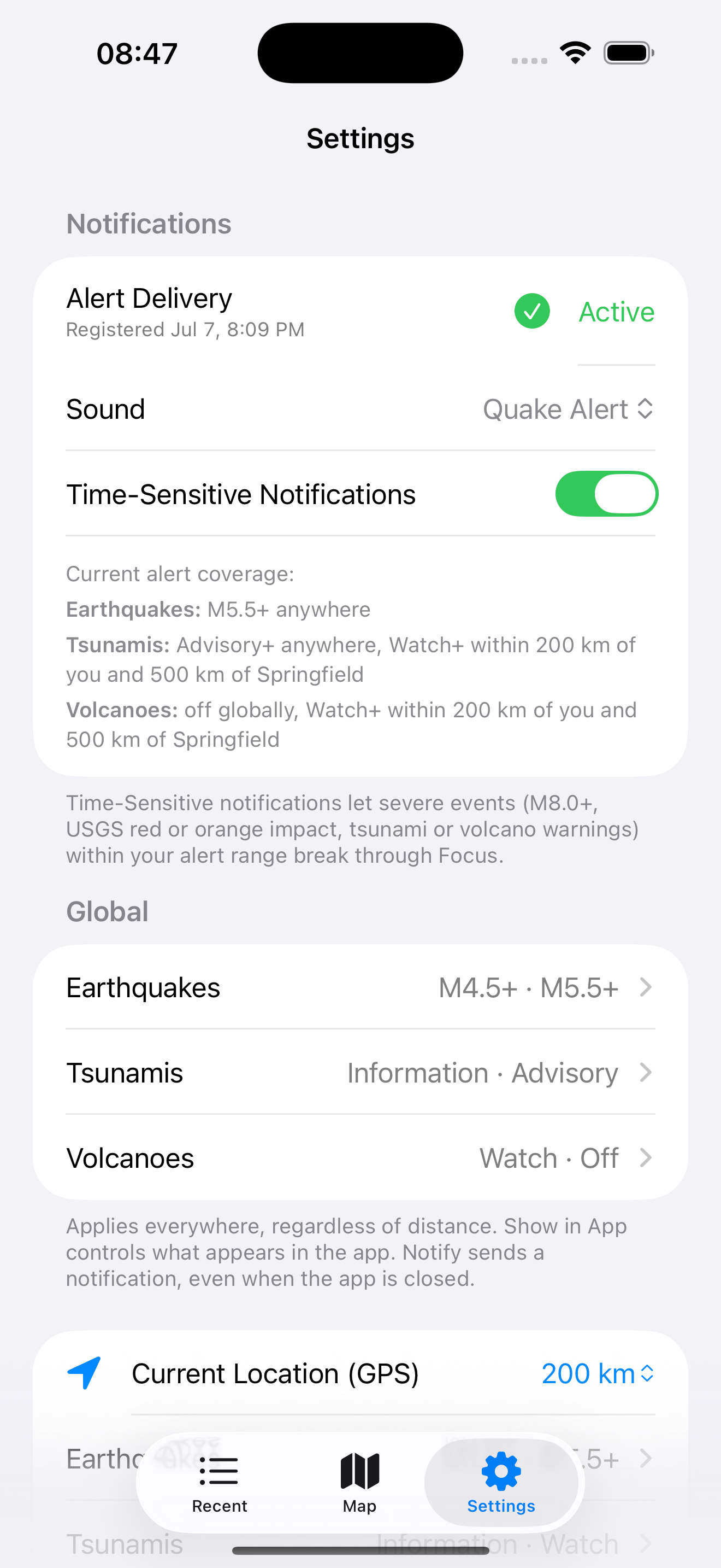 NewQuake: Earthquake Tracker screenshot 5