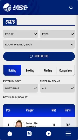 European Cricket Network screenshot 3
