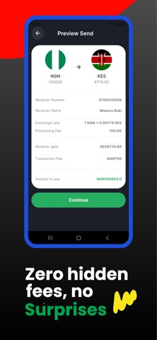 SendFP - Money Transfer iPhone screenshot