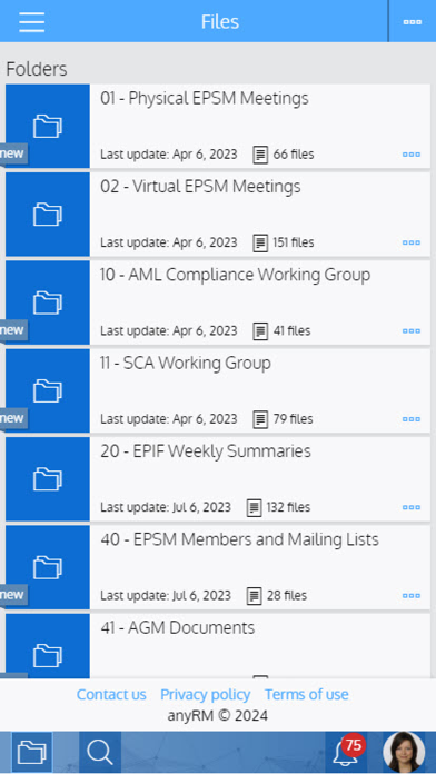 Screenshot 1 of EPSM Intranet App