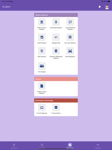 B-Now iPad screenshot