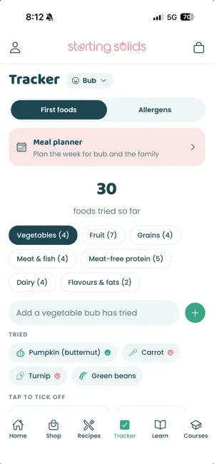 Starting Solids screenshot 1
