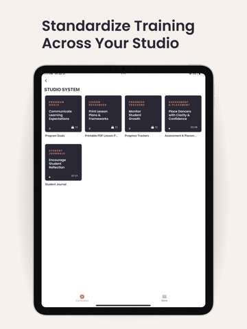Dance Studio Syllabus iPad screenshot